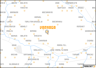 map of Vărmaga
