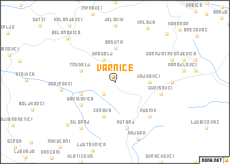 map of Varnice
