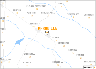 map of Varnville