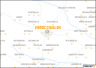 map of Váróczidůlő II