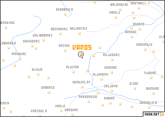 map of Varoš