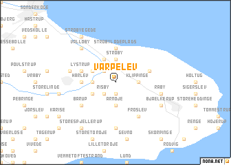 map of Varpelev