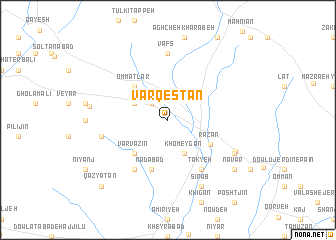 map of Varqestān