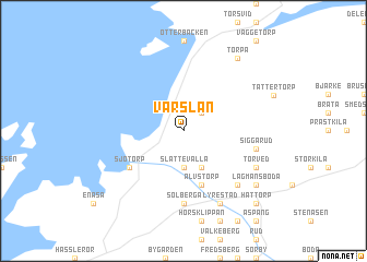map of Värslan