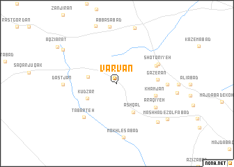 map of Varvān