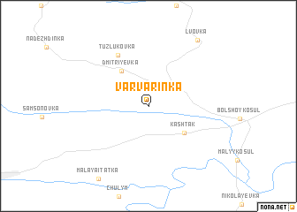 map of (( Varvarinka ))