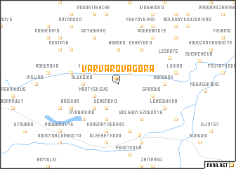 map of Varvarova-Gora