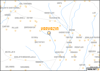 map of Varvazīn