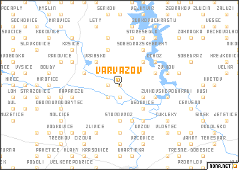 map of Varvažov