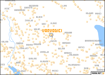 map of Varvodići