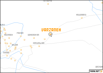 map of Varzaneh