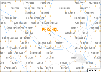 map of Vărzaru