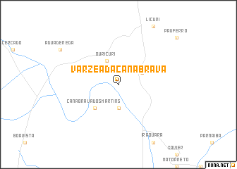 map of Várzea da Canabrava