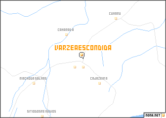 map of Várzea Escondida