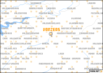 map of Várzeas