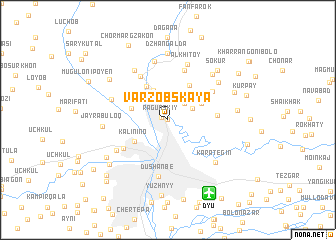 map of Varzobskaya