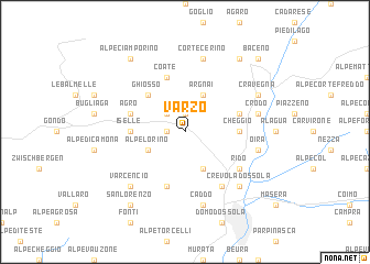 map of Varzo