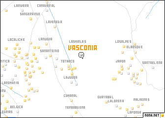 map of Vasconia