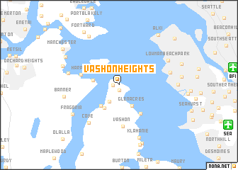 map of Vashon Heights