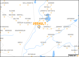 map of Väshult