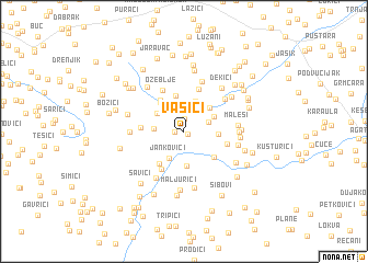 map of Vasići