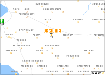 map of Vasiliká