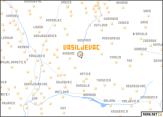 map of Vasiljevac