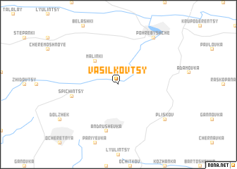 map of Vasilʼkovtsy