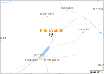 map of Vasilʼyevka