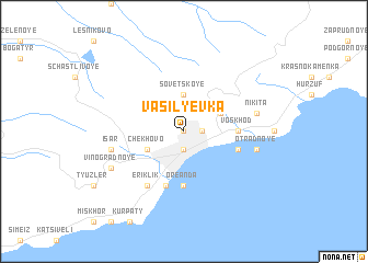 map of Vasilʼyevka