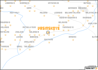 map of Vasinskoye