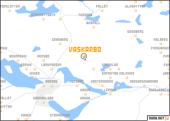 map of Vaskarbo