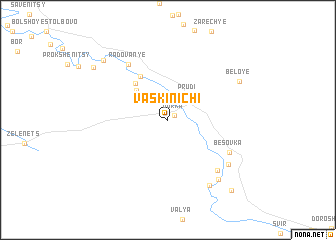 map of Vaskinichi