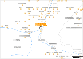 map of Vāspūl