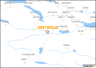 map of Västansjö