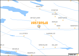 map of Västansjö
