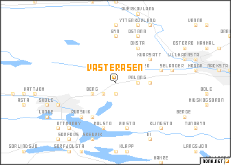 map of Västeråsen