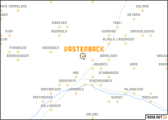 map of Västerback