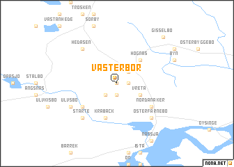 map of Västerbor