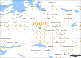map of Västerby