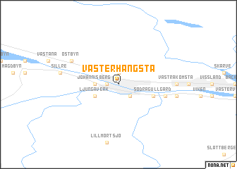 map of Västerhångsta