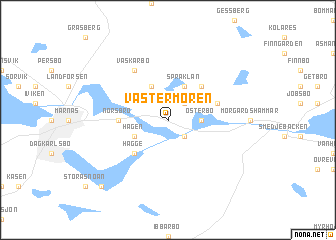 map of Västermoren