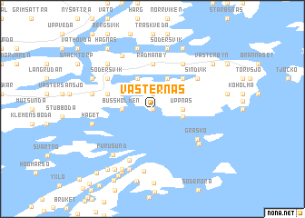 map of Västernäs