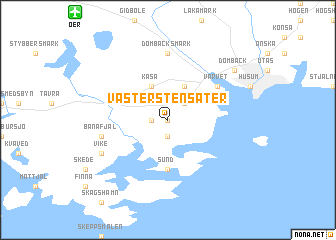 map of Västerstensäter