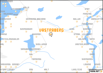 map of Västra Berg