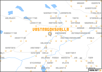 map of Västra Göksvalla