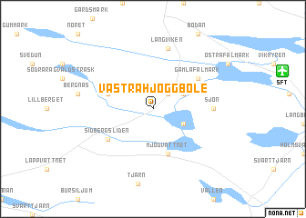 map of Västra Hjoggböle