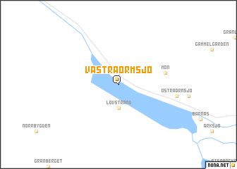 map of Västra Ormsjö