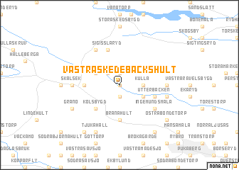 map of Västra Skedebäckshult