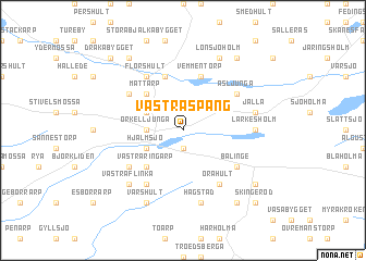 map of Västra Spång
